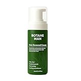 Botane Mann Haarentfernungscreme mit natürlicher Aloe Vera, schnelles und sanftes Haarentfernungsspray für Gesicht, feuchtigkeitsspendende nahrhafte, nicht schicke (1Pcs)