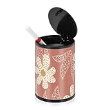 Aschenbecher für den Außenbereich, für Zigaretten, Terrasse, Happy Thanksgiving, Herbstblumen, Zigarettenstopf-Behälter, Outdoor, Auto, Aschenbecher, geruchsdicht, Auto-Becherhalter, Terrasse, Küche,
