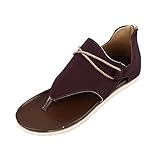IQYU Freizeitsandalen Damen, Damen Sommer Sandalen, RöMersandalen Damen Mit Weichen Sohlen, Hohl Arbeitsschuhe Damen, GroßE GrößE Rutschfest RöMersandalen, Trekkingsandalen Outdoor Atmungsaktiv