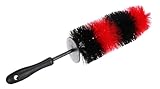 SIXTOL CAR Detailing TIRE Brush L | Felgenbürste Auto | Große Reinigungsbürste für Reifen | 10 cm Durchmesser | Felgenreiniger | Bremsstaubentferner | Ergonomischer Griff | Präzise Reinigung