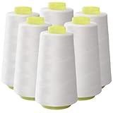 Nähmaschinengarn, 6 Rollen Nähgarn, 2747 m Polyester-Nähmaschinengarn, robustes, praktisches, tragbares Hochleistungsgarn für den Heim- oder gewerblichen Gebrauch