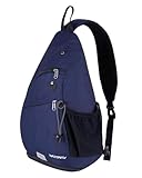WATERFLY Sling Bag Crossbody Backpack Schulterrucksack mit verstellbarem Schultergurt Perfekt für Outdoorsport Wandern Radfahren Bergsteigen Reisen