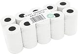 HCT STYLE Ec Rollen Thermopapier Ec Cash Rollen 57 mm Länge 16 MT BPA FREE MADE IN ITALY für POS-Rechner Mit Kassenrollen 57mm Thermo Für Restaurants, Diverse Geschäfte Büros (10 Rollen)