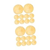IWOWHERO 200 STK Dekorative Muschelstücke Seeglas Glocke Runde Ohrringrohlinge Muscheln Zum Basteln Süßwasser-Muschel-anhänger Muscheln Runde Perlen Transparentes Rundes Schild Orange Hülse