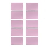 EBTOOLS 50pcs Aluminiumunternehmensname -Karten für Gravur |, Elegantes Design für Profis (Roségolden)