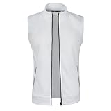 Weste Herren Outdoor Mit Reissverschluss Jacke Mantel Ärmellose Sportweste Herrenweste Reißverschlusstaschen Outdoorwesten Männer Stehkragen Freizeitjacke Bodywarmer Leicht Herrenjacke Gilet