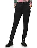 Street One Damen A375854 Paperbag Stoffhose, Schwarz, 40W / 28L EU