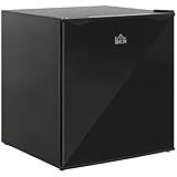HOMCOM Mini-Gefrierschrank 35 L Gefrierbox elektrisch freistehend 45 W Mini Gefriertruhe Minikühlschrank 41dB -14 bis -24℃ 5-stufige Temperaturregelung 47 x 44,2 x 48,8 cm Schwarz