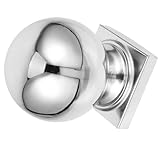 DIKACA dekorative Kugel dekorative Spiegeldekoration Stahlbecher Drahtbürste Fußball Garten Ornament Moderne Gartendekoration Edelstahl -Dekorationskugel Edelstahlgartenverzierung Silver