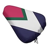 Treer Fahrradsattel Abdeckung Wasserdicht, Nordischer Bunter Stil Fahrrad Satteldecke, Wasserdicht Regenschutz Sattelabdeckung Sattelbezug, Sattelüberzug für Meisten Fahrräder (Mehrfarbig,4 Stück)