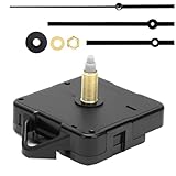 CAISYE Geräuschloses Uhrwerk Set, Uhrwerk für Wanduhr 24MM, Inklusive Uhrzeiger, Robust, Clock Ersatzteile Ersatz, Teile Reparatur-Kit (Schwarzer)