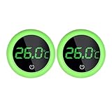 YMXQUP Digitale Aquarium-Thermometer, LED-Bildschirm, haftet außerhalb des Aquariums, 0–99 °C, Temperatur, Aquarium, Wasser, digital, zum Aufkleben, klein, 2 Stück