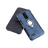 NUOBESTY Handyhülle Für TPU-Material Mit Rückclip Und Magnetisch Auto Design Stoßfeste Handyhülle Aus -pc TPU Für Marineblau