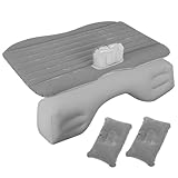 Cunlvyyds Aufblasbares Auto Bett 53x29.5 verdickte Auto Matratze Rücksitzbett tragbare Auto -Luftmatratze Camping Luft Matratzenbett Auto Schlaf Matratzes Bett für Auto SUV Grau, Bett,