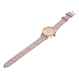 LIFKOME Anschauen Einfache Uhr Mädchen Uhren Armbanduhr Für Damen Filigrane Armbanduhr Uhren Für Männer Damenuhren Mädchen Digitaluhr Blumenuhren Für Mädchen Armbanduhr Dekor Glas Rosa