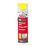 Alfa 12x Markierungsspray neon-gelb 500 ml Profi-Qualität für saubere und präzise Markierungen mit flexibler 360° Sprühanwendung (Überkopffunktion)