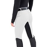 QUXVUIS Atmungsaktive Reithose, farbecht und weiche Textur für hautfreundliches Erlebnis. Reithose aus Polyester, weiß M