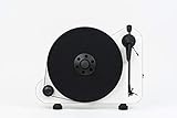 Pro-Ject VT-E R BT, Vertikaler „Plug & Play“ Plattenspieler mit Wireless Audio Streaming, Weiß