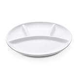 WAS 4934 240 Serie Bavaria Porzellan Fondueteller, 4-Fach Unterteilung, 24cm Durchmesser