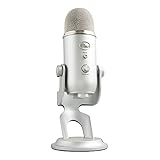 Blue Microphones Yeti Professionelles USB-Mikrofon für Aufnahmen, Streaming, Podcasting, Broadcasting, Gaming, Voiceover und mehr, Plug 'n Play auf PC und Mac - Silber