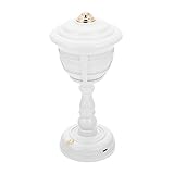 Hemobllo 1 Satz Schreibtischlampe Tragbares Nachtlicht Mini-Tischlampe verstellbare Nachtlampe wiederaufladbare lampen wiederaufladbaren lampen Licht im Vintage-Stil Nachttischlampe pp Weiß