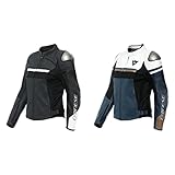Dainese Motorradjacke mit Protektoren Motorrad Jacke Rapida Damen Lederjacke schwarz 38, Sportler, Sommer