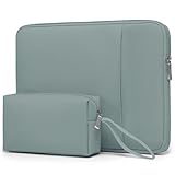 HYZUO 14-15 Zoll Laptop Tasche Set für MacBook Air 15 M4 M3 M2, MacBook Pro 15, 15' Surface Laptop, XPS 15 Plus, Laptophülle Schutzhülle für 14' Dell HP Lenovo ThinkPad Asus Huawei, Aschblau