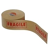 Fragile Packing Tape, Brown Paper Tape, Fragile Print Tape, Moving Box Tape, Eco-Friendly Packing Tape, Paper Tape For Packing, Fragile Tape for Boxes, Packaging Tape Fragile, Recycelbares Packing