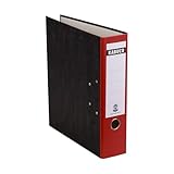 Ordner, Ringbuch, DIN A4, Wolkenmarmor-Design, Rot, 80 mm Rückenbreite, 20 Stück