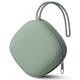 Aolso Silikon Baby Schnullerbox, Quadrat Aufbewahrung Schnullerhalter Case, Tragbare Schnulleraufbewahrung Box, BPA-Frei Schnullertasche, Wasserdicht Schnullerbox, Mädchen & Junge (Grün)