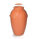 Regenwasserfass 440L Aquacan aus Kunststoff in Terrakotta Farbe 82 (Länge) x 76 (Breite) x 126 (Höhe) cm