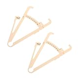 ROMISBABA 2 Stück Körperfettmessschieber Präzise Hautfaltenmessung Kompakt für Männer Frauen Einfache Anwendung Körperfett Caliper Maßstab in Beige