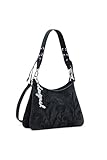 Desigual Umhängetasche Schultertasche Romeo Floral Manaos 2.0 Crossbody Bag Black schwarz