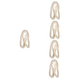 Mobestech 5st Wäscheleine Gestell Mehrzweckseil Makramee Im Freien Tasche Drahtbügel Abs Kleiderständer Anti-Aging-kleiderbügel Kaskadierender Organisator Anti-Aging-Seil Baumwolle