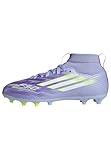 adidas Unisex Kinder F50 SPARKFUSION League W Mid Firm Artificial Ground Football Boots Kids Fußballschuhe, Violet Tone/Lucid Lemon/Purple Rush