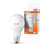 Osram LED-Lampen, klassische Kolbenform, 150 Watts Ersatz, E27, A-shape, 4000 Kelvin, Kalt weiß, Matt, single Pack
