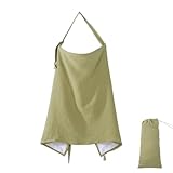 Galenecx Stilltuch für Unterwegs, Stilltuch Reine Baumwolle, Nursing Cover Mehrzweck, Breastfeeding Cover 84 X 59cm, Stillschal Verstellbarer Riemen, 360° Vollabdeckung zum Schutz Privatsphäre