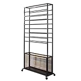 FYZLOIPU Aufbewahrungsbox mit Metallrahmen, Aufbewahrung für Bänder, DIY-Näharbeiten, Geschenkpapier, Präsentationsregal, für Bastelraum, Blumenladen, Nähzimmer, praktisch. 140 cm