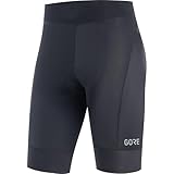 GORE WEAR C3 Kurze Damen Fahrradhose mit Sitzpolster, schwarz (black), 38