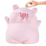 Sparschwein, Kawaii Kunststoff Sparschwein, Spardose Große mit openin für Banknote Münze Einsparungen, Zimmer Dekor Geschenke, Geburtstag Weihnachten Geschenke für Mädchen Jungen Erwachsene Kinder