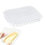 Aufschnittboxen für Kühlschrank, Wurst Aufbewahrung, Aufschnittbox mit Deckel, Kühlschrank Organizer, Frischhaltedosen mit Deckel, Aufschnittdosen, Aufbewahrungsbox für Käse Wurst Fleisch (1)