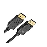 Monitor-Konvertierungskabel DisplayPort 1.2-Kabel 4K60Hz 21,6 Gbit/s HDR DP-zu-DP-Video-Audio-Adapter for PC-Laptop-TV-Projektor PS4-Monitor-DisplayPort-Kabel Display-Konvertierungsleitung(1.8m)