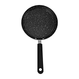 KJAOYU Antihaftbeschichtete Crêpes-Pfanne, 20,3 cm (8 Zoll) Crêpes-Pfannkuchenpfanne – leichte antihaftbeschichtete Grillplatte aus Aluminiumlegierung für müheloses Kochen von (6 Zoll 40W)