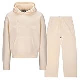 Soulder NO&FS Jogging Suit for Men and Women, 2-Piece Nef Tracksuit Y2K with Hoodie and Jogging Bottoms, Hip Hop Streetwear Style, Noneofus Fashion Tracksuit Suit with Embroidery, Unisex