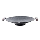 Grillpfanne | Sautépfanne mit Griffen – winddichte Grillpfanne für Braten, Grillen, Saute, Küche, Innenbereich, Kochen, Outdoor, Grillen