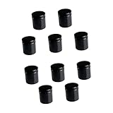 CRILSTYLEO 10st Cremedose Aus Kunststoff Kaffeebohnenbehälter Kleine Schminkdose Probenglas Lotion Reiseglas Weißblech Leere Dose Behälter Für Körperbutter Salbentopf Black Haustiermaterial