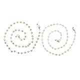 MOBUTOFU 2st Hängende Kette Sonnenbrillen-kettenanhänger Haarspangen Aus Horn Lesebrillenkette Gläser Kordel Dekor Brillenkettenriemen Anti-rutsch-brillenkette Sonnenbrillenkette Abs Golden