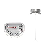 Mechanisches Kochthermometer Instant Read Wasserdicht Keine Batterie Erforderlich Edelstahl Fry Fry Küche