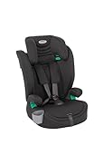 Graco Eldura™ R129 Kindersitz, Autositz vorwärtsgerichtet ab 15 Monaten bis ca. 12 Jahre (76-150 cm), Seitenaufprallschutz, schwarz, Midnight