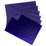 Mozeat Lens 50 Blatt Transferpapier A4 Abpauspapier Blau Graphitpapier 21 x 29,7 cm Kohlepapier Pauspapier Blaupapier zum Durchschreiben Pausch Papier Durchschlagpapier für Holz Leinwand Keramik